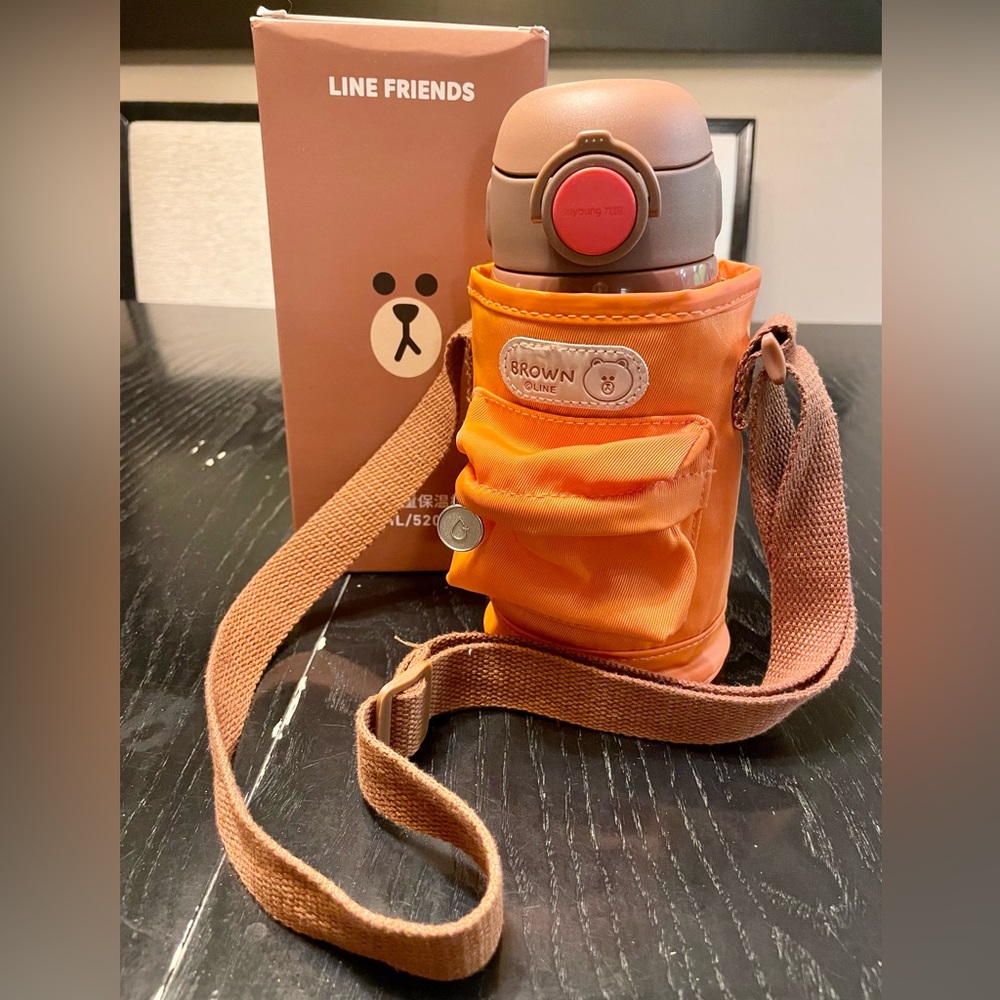 Brand New Line Friends stainless steel water bottle for kids - Picture 2 of 3